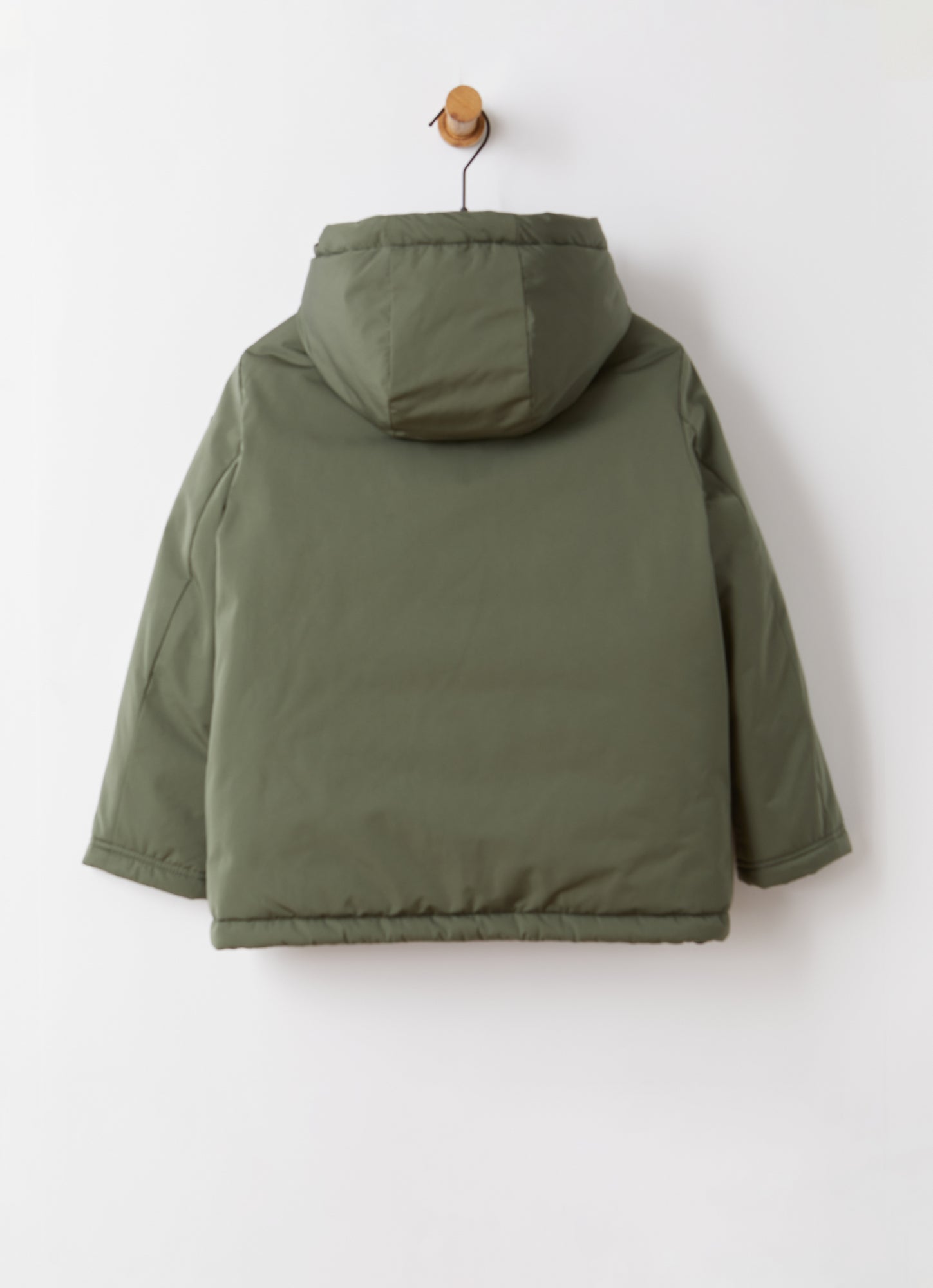 Winter Hooded Jacket with Eco-Friendly Padding | Fir Green