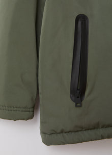 Winter Hooded Jacket with Eco-Friendly Padding | Fir Green