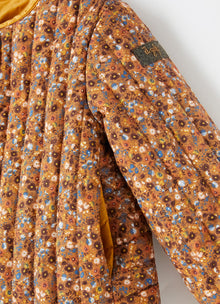Reversible Floral Print Jacket | Cannella/Ambra
