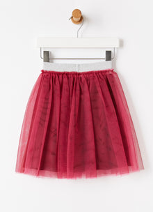 Tulle Skirt | Dark Red/Cherry