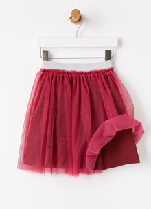 Tulle Skirt | Dark Red/Cherry