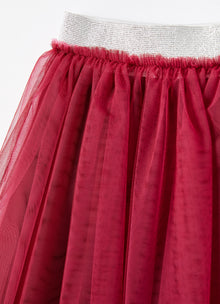 Tulle Skirt | Dark Red/Cherry