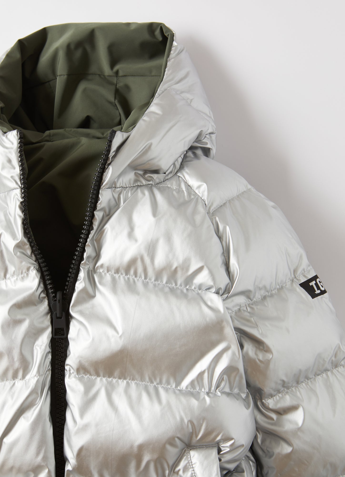 Reversible Nylon Jacket | Fir Green