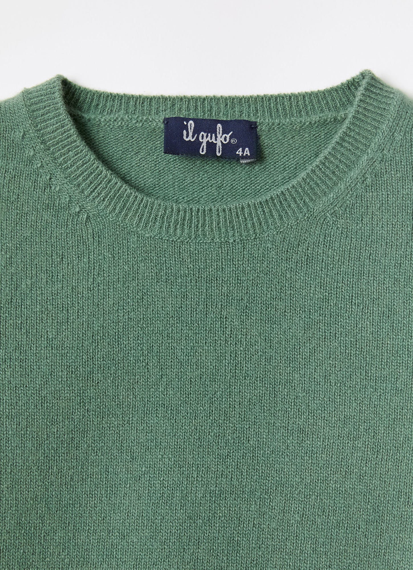 Crew Neck Wool Sweater | Eucalyptus