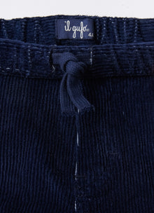 Corduroy Cargo Trousers | Night Blue