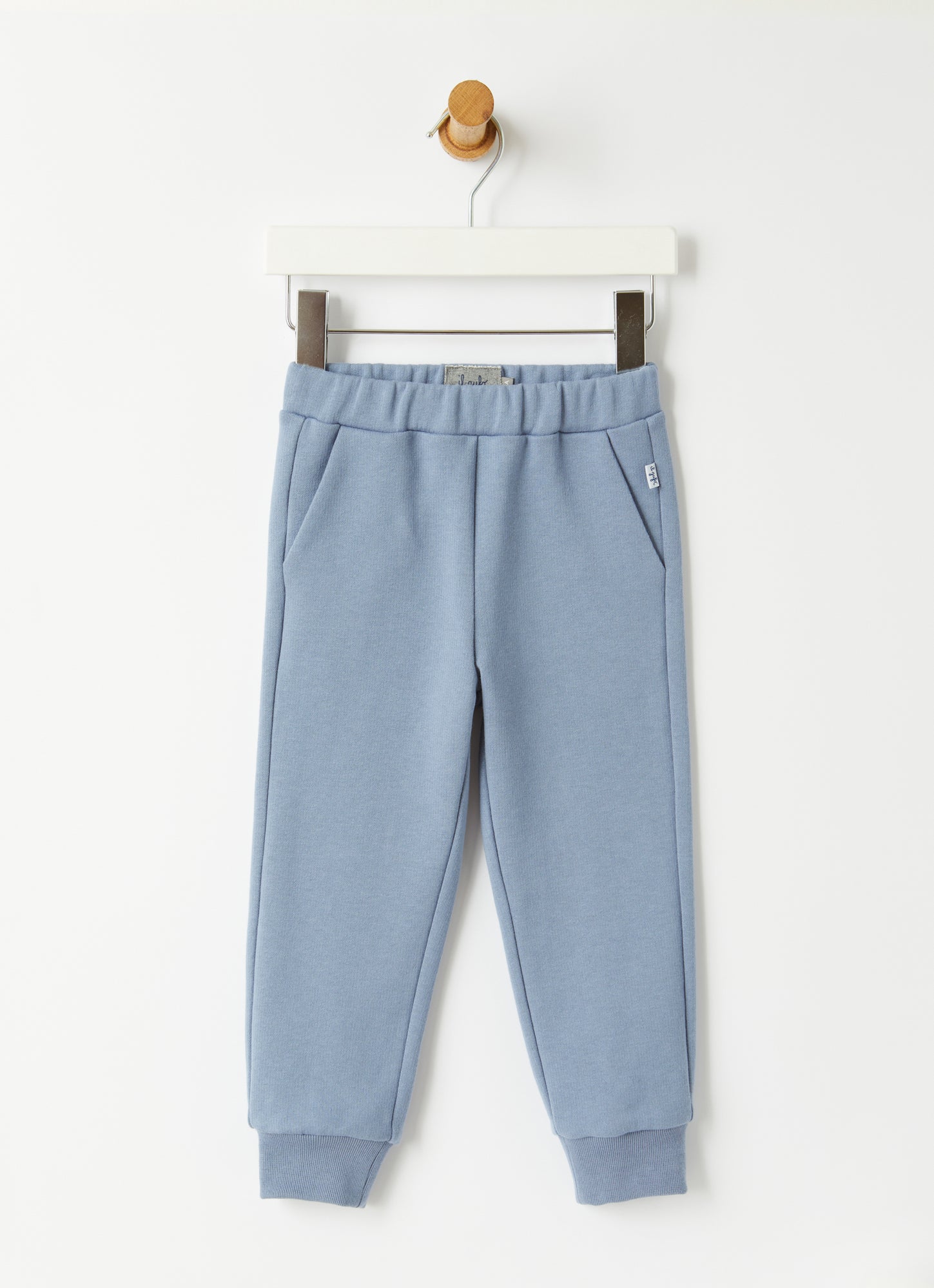 Cotton Fleece Joggers | Powder Blue