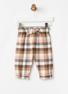 Baby Girls Bow Detail Trousers | Blush Pink