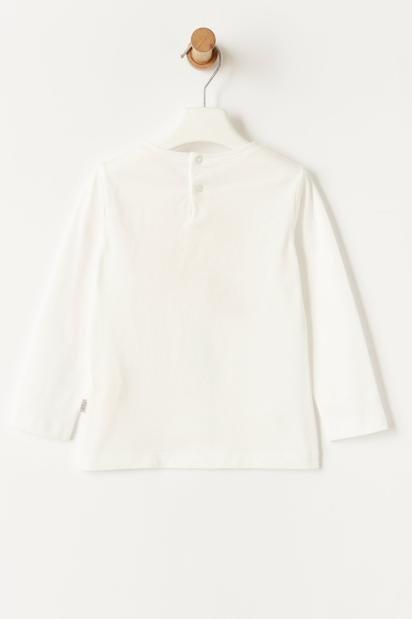 Flower Print with Rubberised Details T-Shirt | Latte/Pavone
