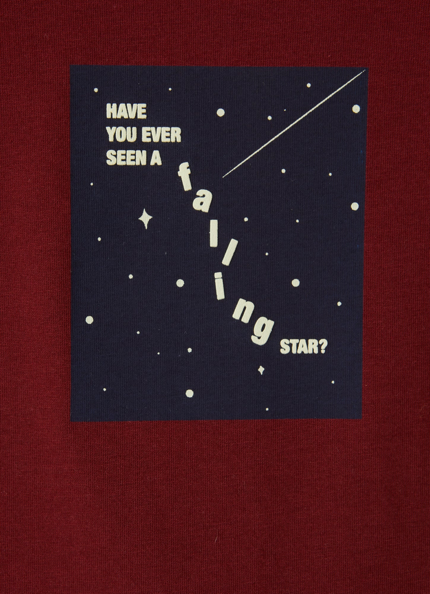 Starry Sky Print T-Shirt | Rosso Fuoco/Blue