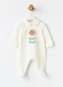 Babysuit with Stylised Flower | Milk