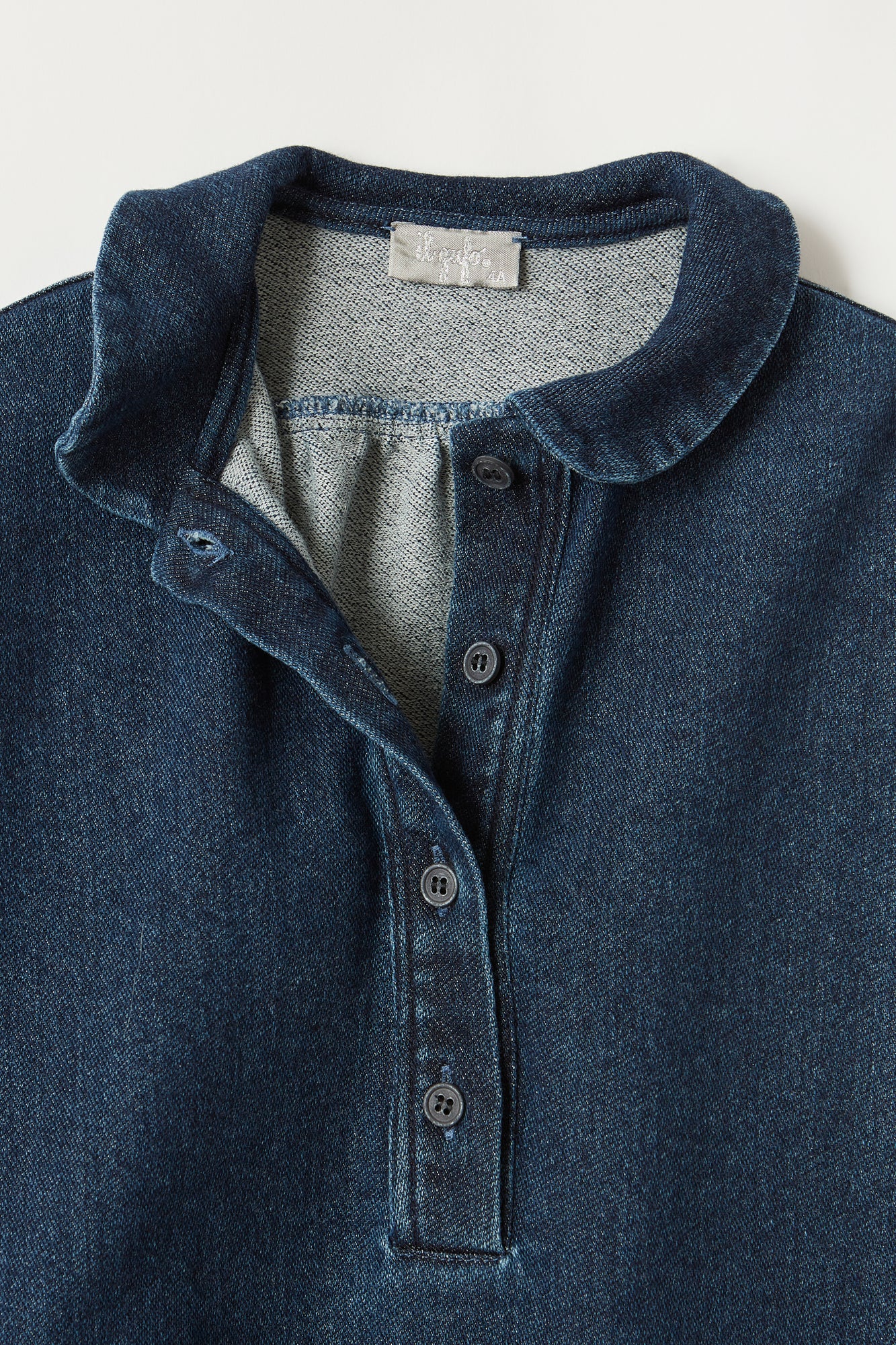 Balloon Sleeve Denim Dress | Blue