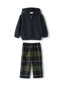 Fleece Trouser Suit in Technowool | Blue/Blue