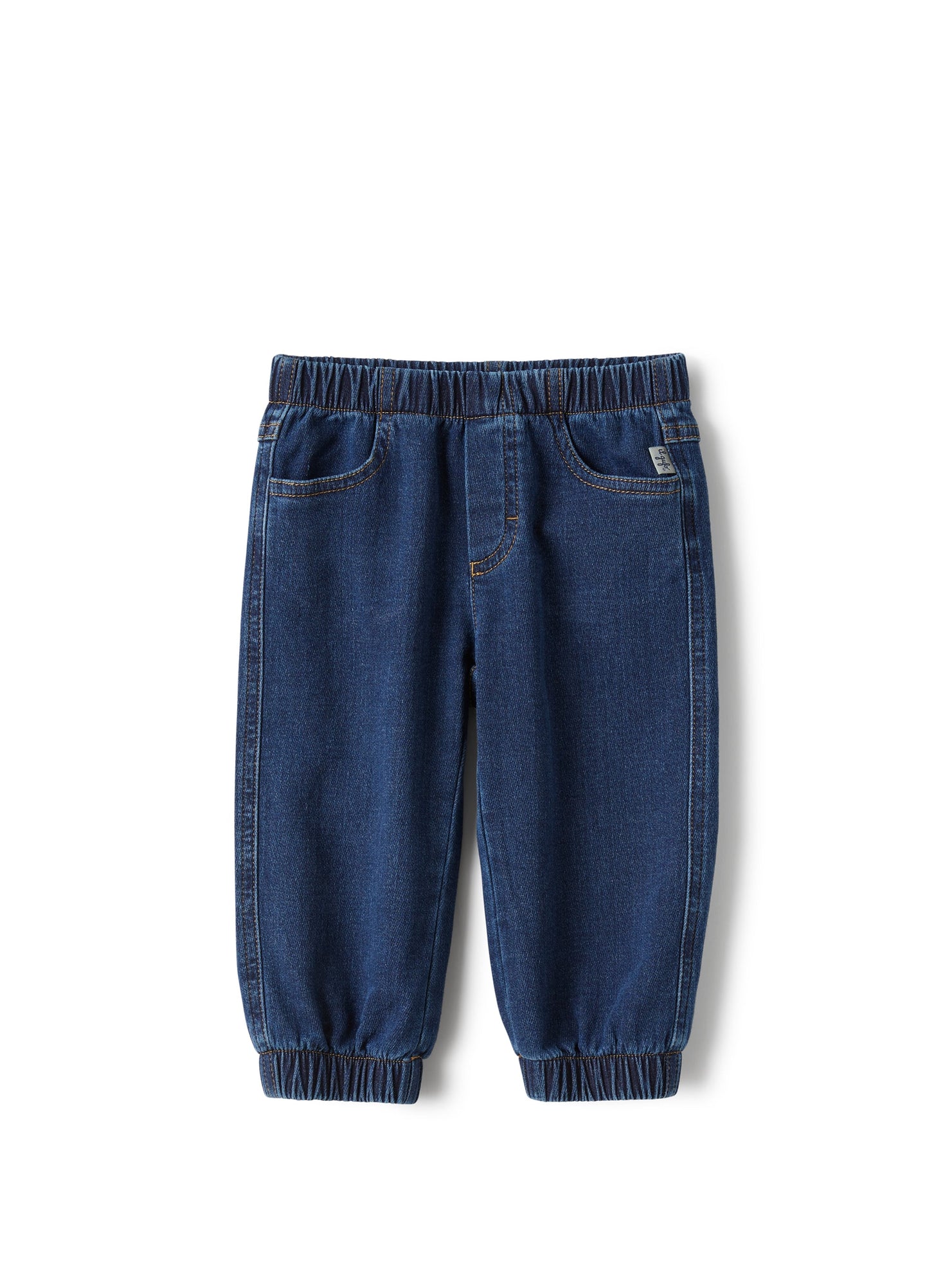 Baby Boy's Jeans with Elasticated Cuffs | Blue