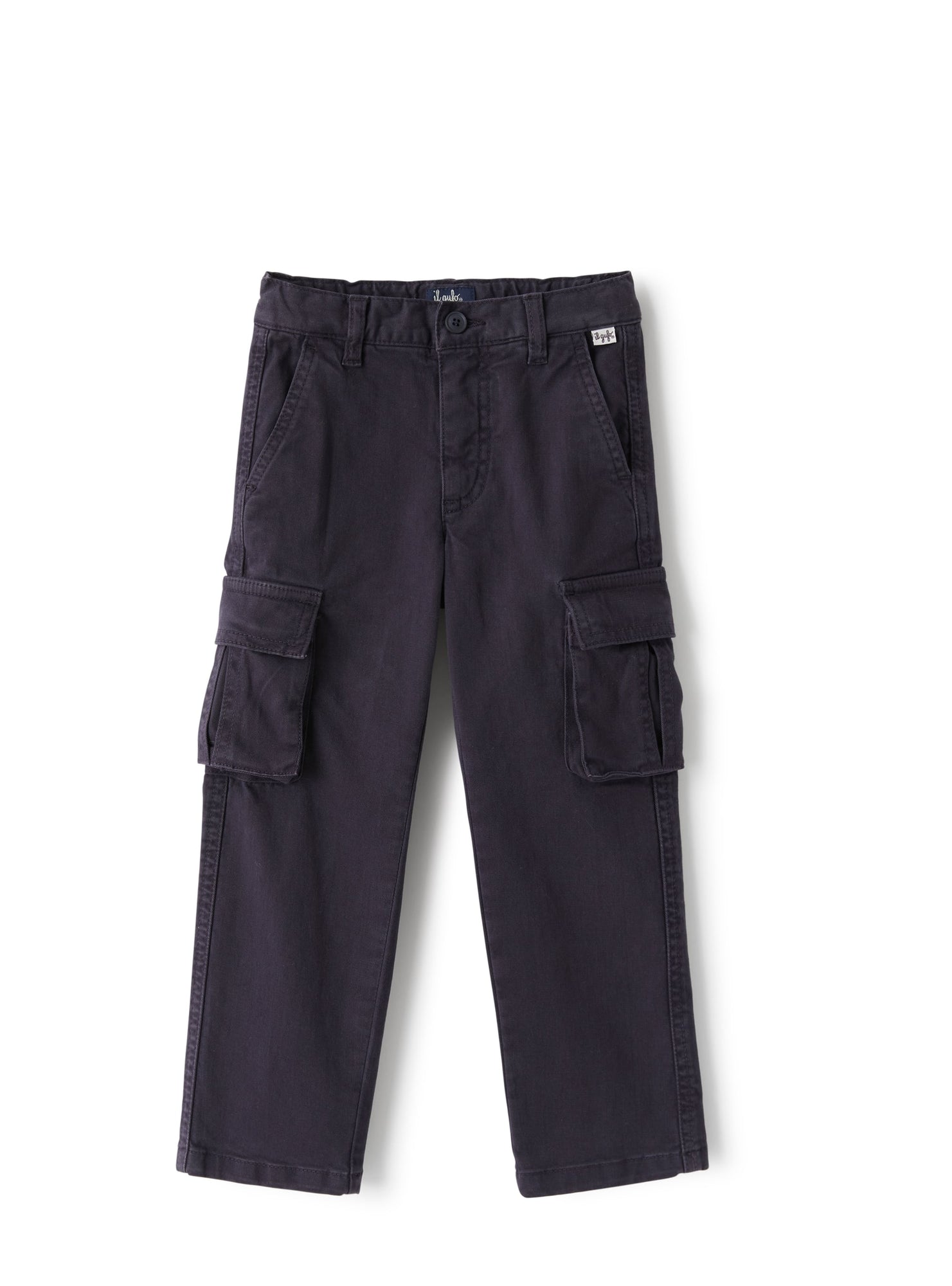 Cargo Pants in Stretch Gabardine | Blue