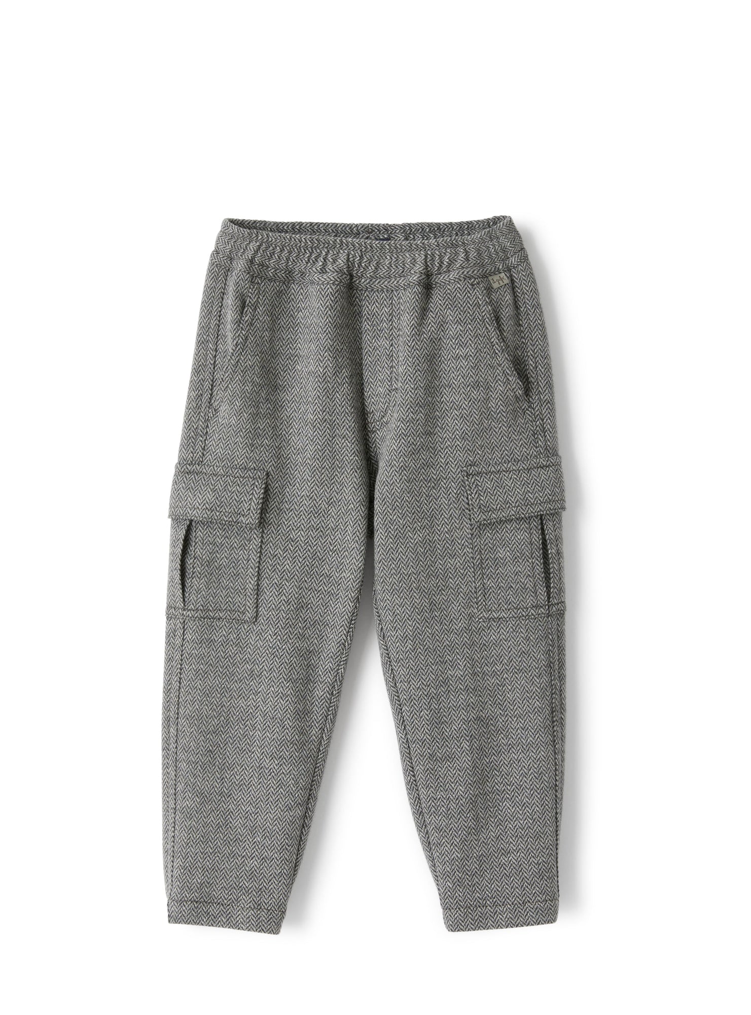 Cargo Pants with A Herringbone Pattern | Asfalto