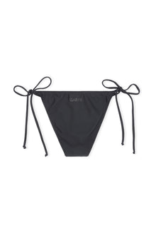Recycled Core Solid String Bikini Brief | Black