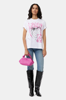 Ganni Bou Bag Small | Shocking Pink