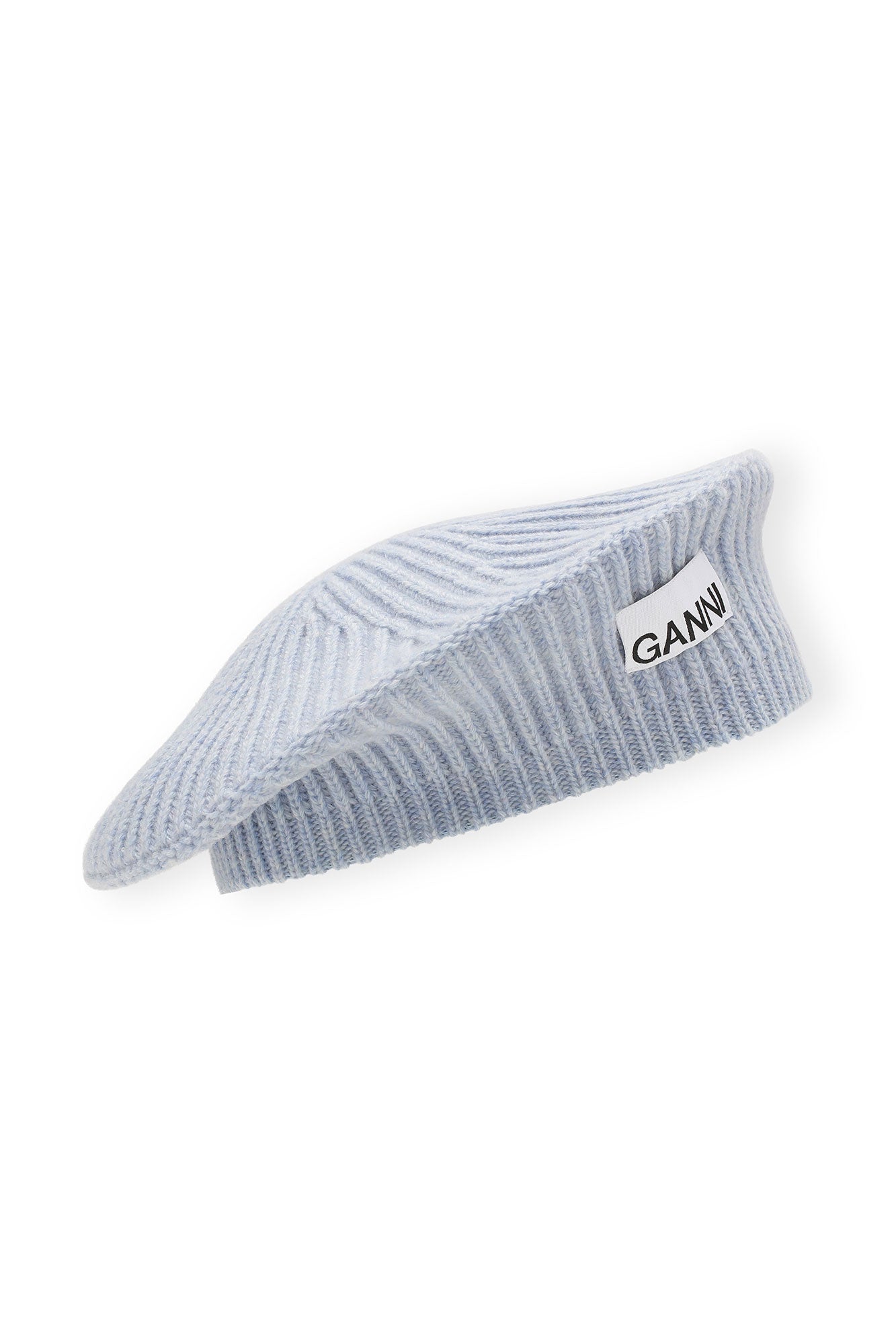 Structured Rib Beret | Silver Lake Blue