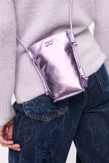 Metallic Bou Crossbody Bag | Pink Lavender