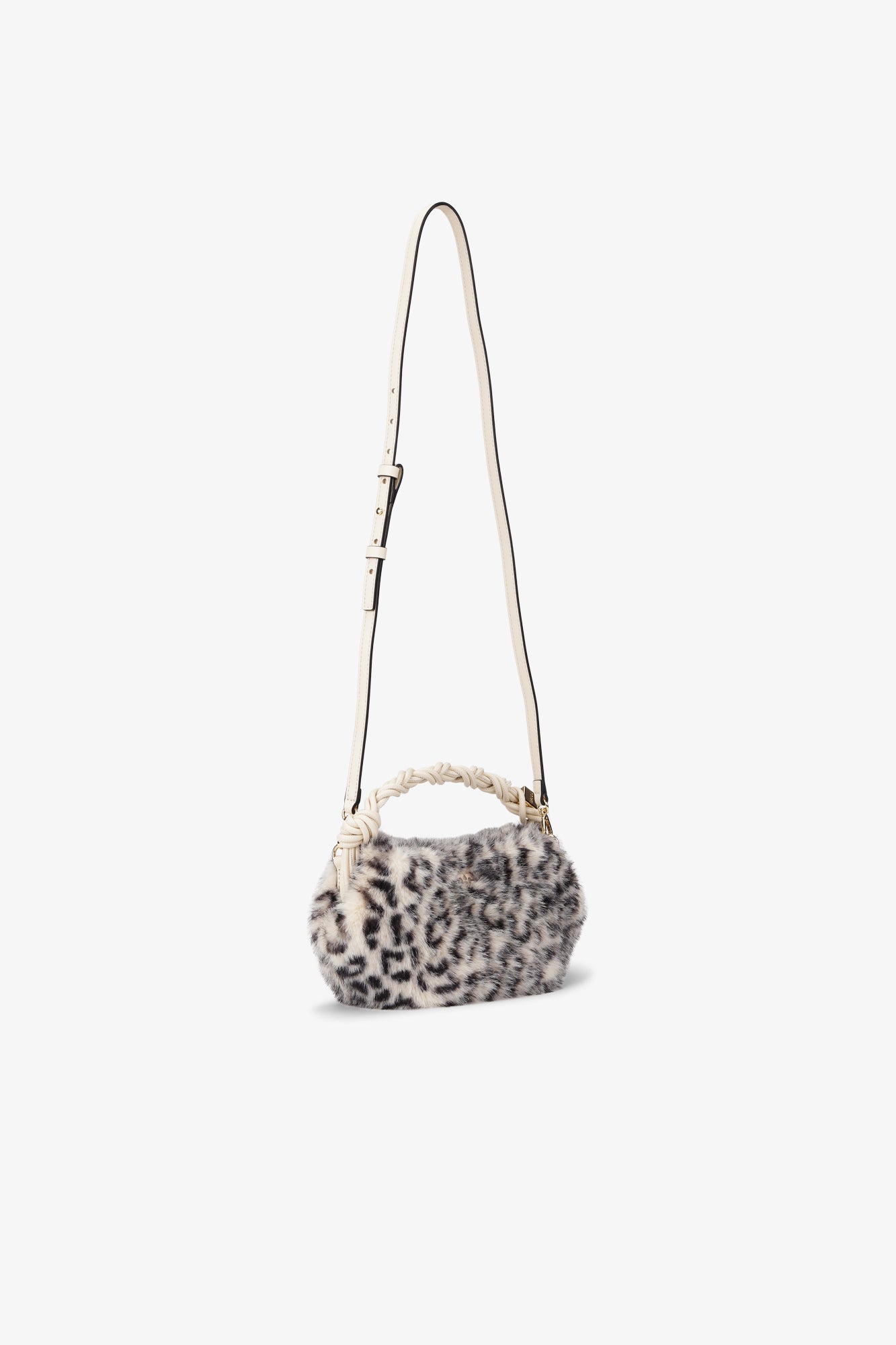 Ganni Bou Bag Mini Fur Print | Leopard