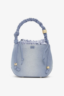 Washed Denim Bou Bucket Bag | Faded Denim