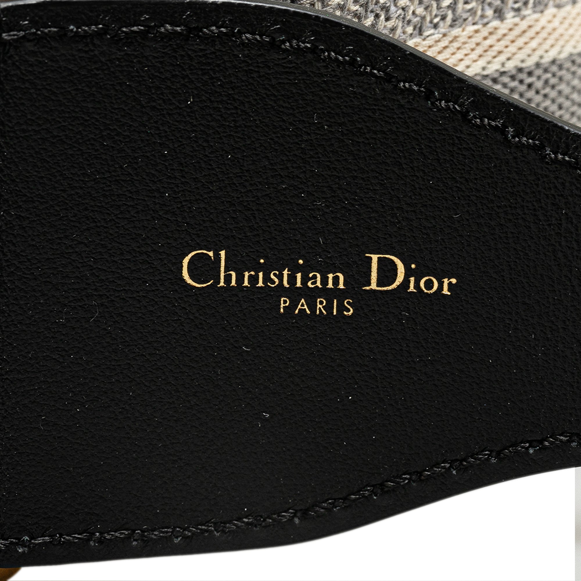 Dior | Pre-Owned Embroidered Logo Strap | Gray