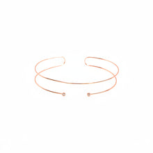 Single Cz Slip-On Choker - Markdown 1162 | 18K Rose Gold-Plated