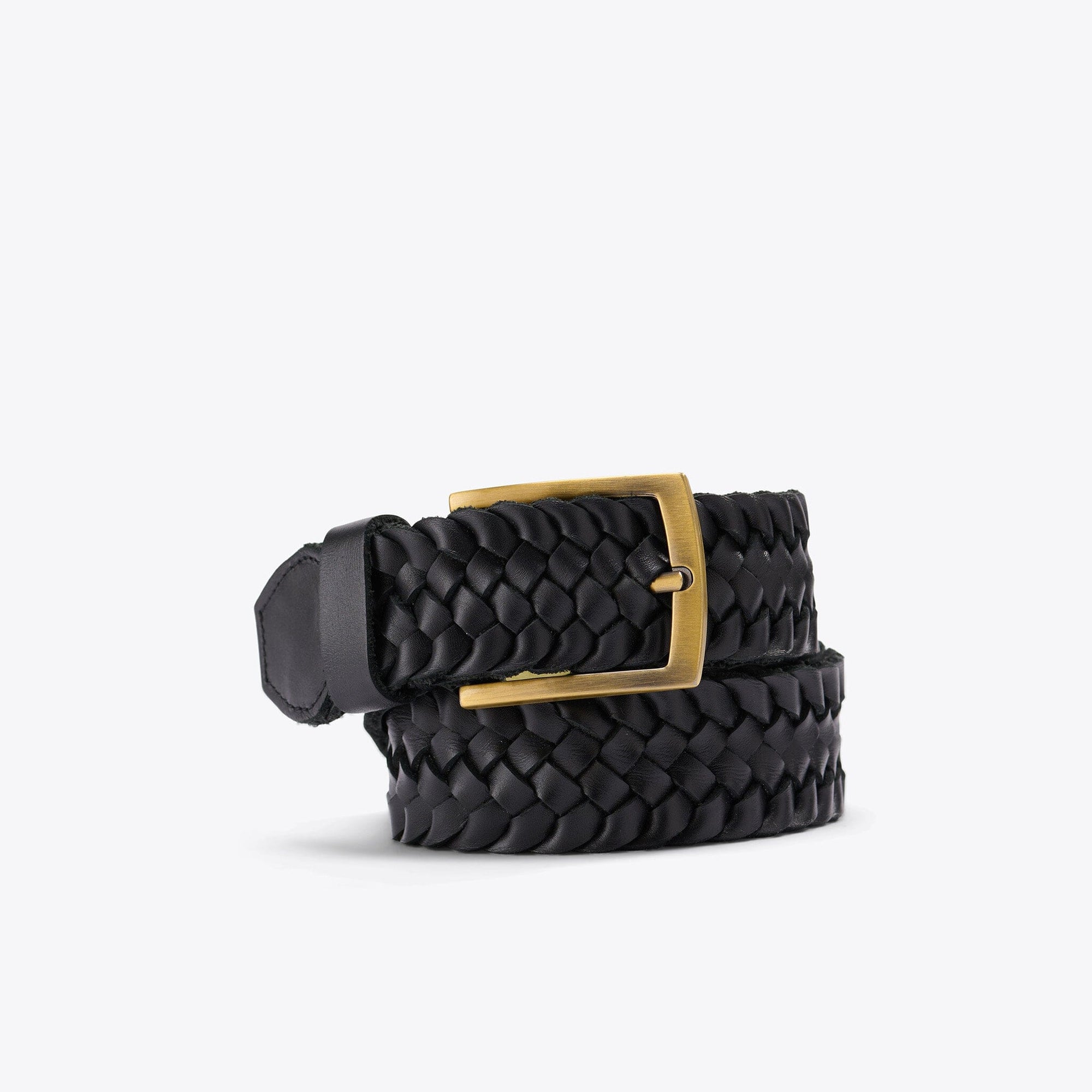 Teyo Woven Belt Black Leather Belt Nisolo