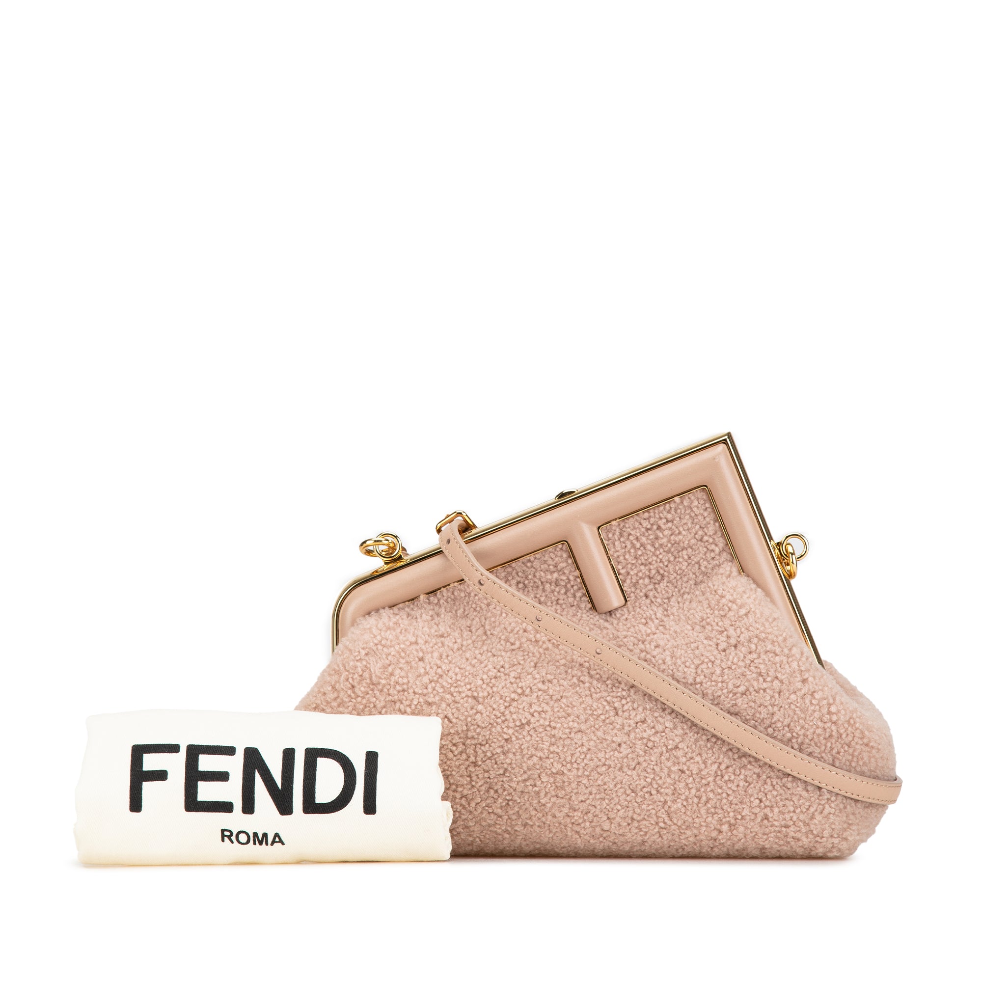 Fendi | Pre-Owned Small Shearling First | Pink