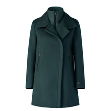 Abbi Coat With Bib In Wool | Midnight Forest