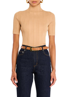 Womens | Abigail Half Sleeve Top | Tan