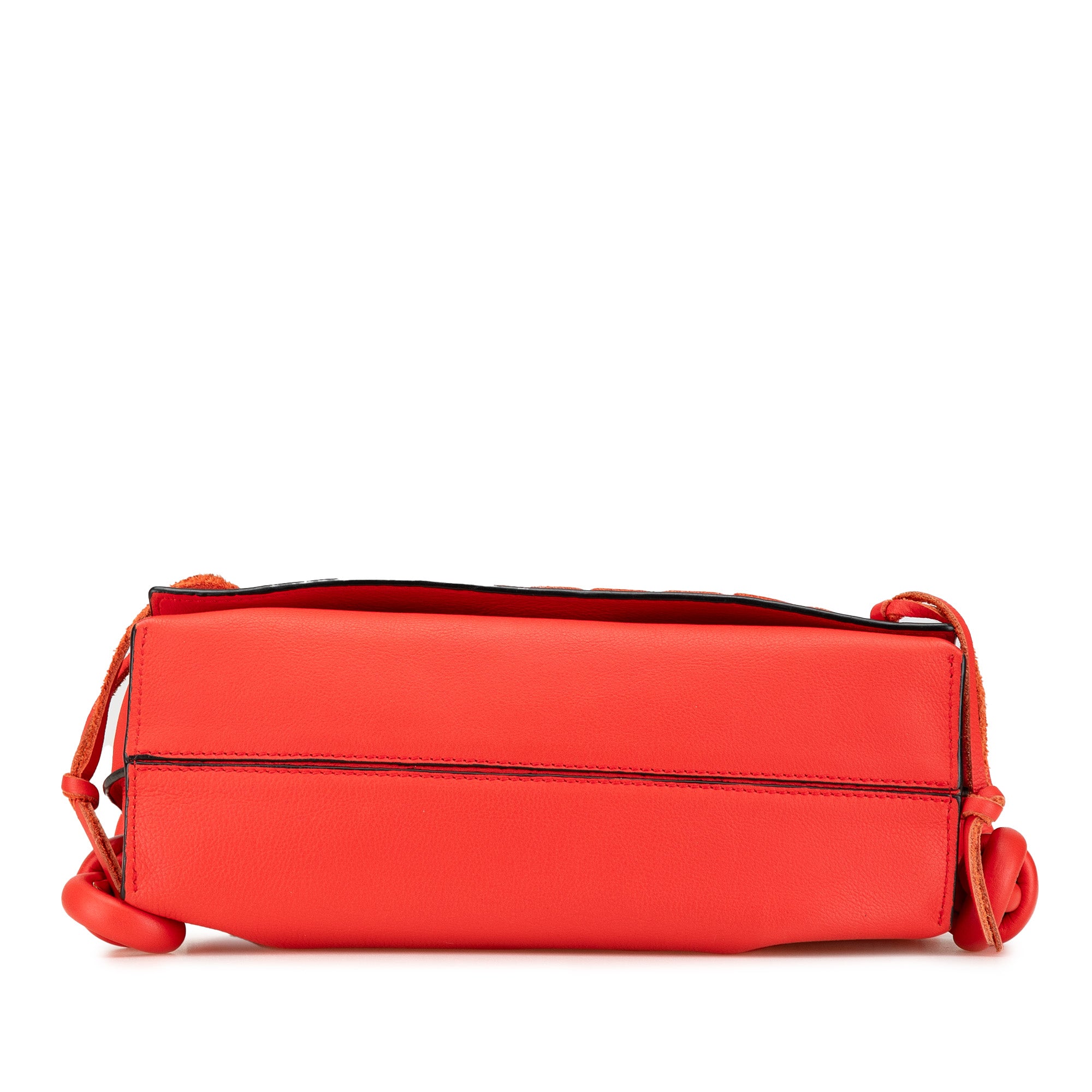 Loewe | Pre-Owned Leather Flamenco Knot Whipstitch Crossbody | Red