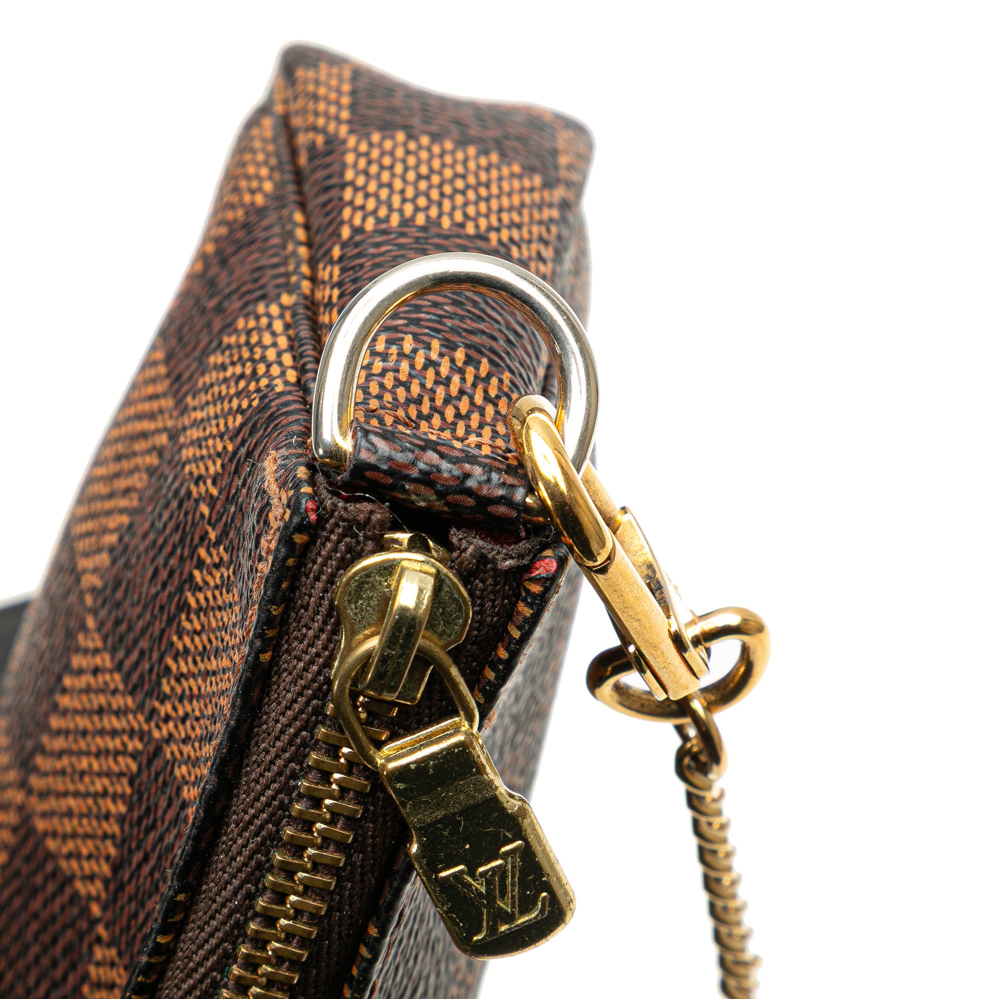 Louis Vuitton | Pre-Owned Damier Ebene Mini Pochette Accessoires | Brown