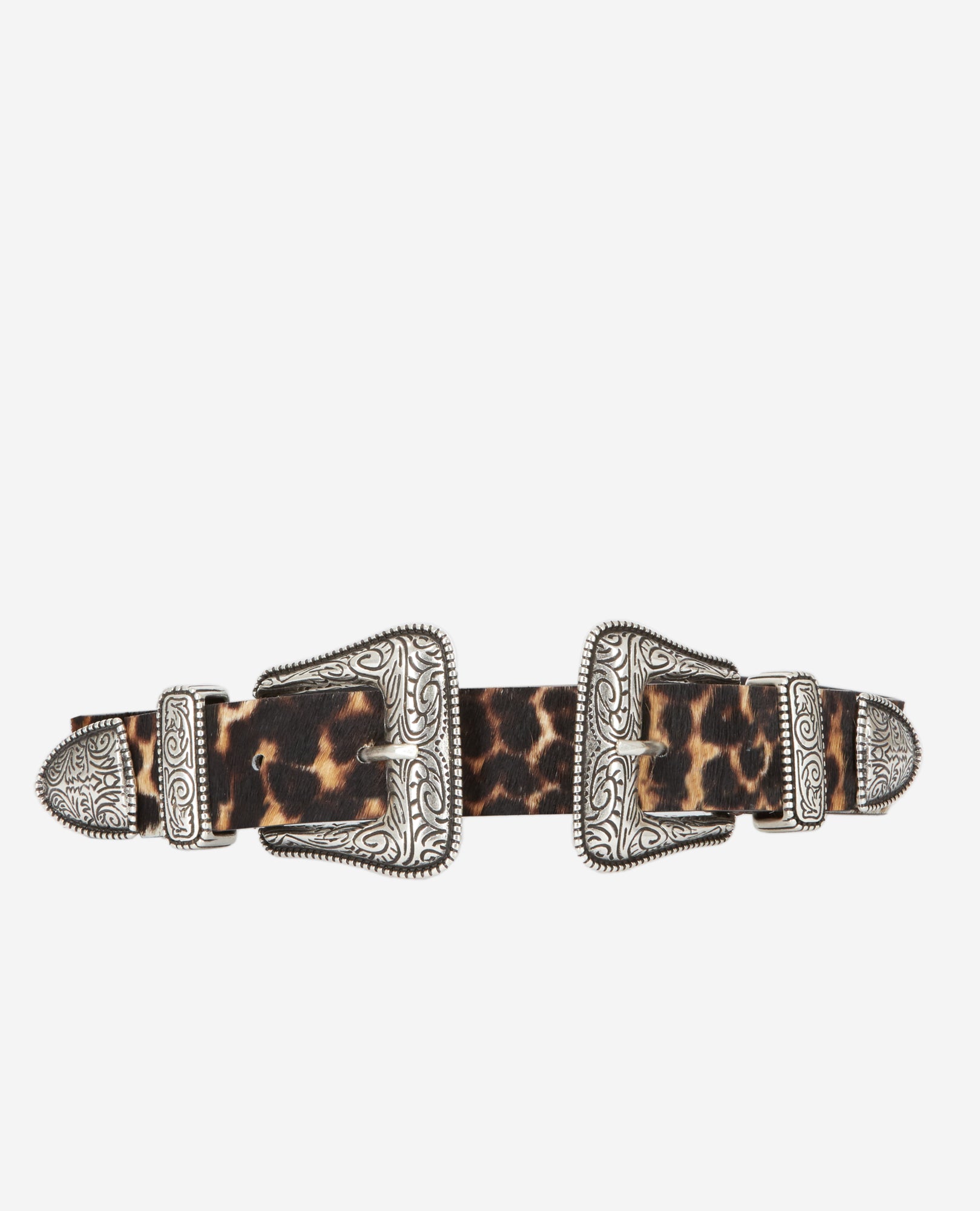 Print Leather Belt | Women | Leopard