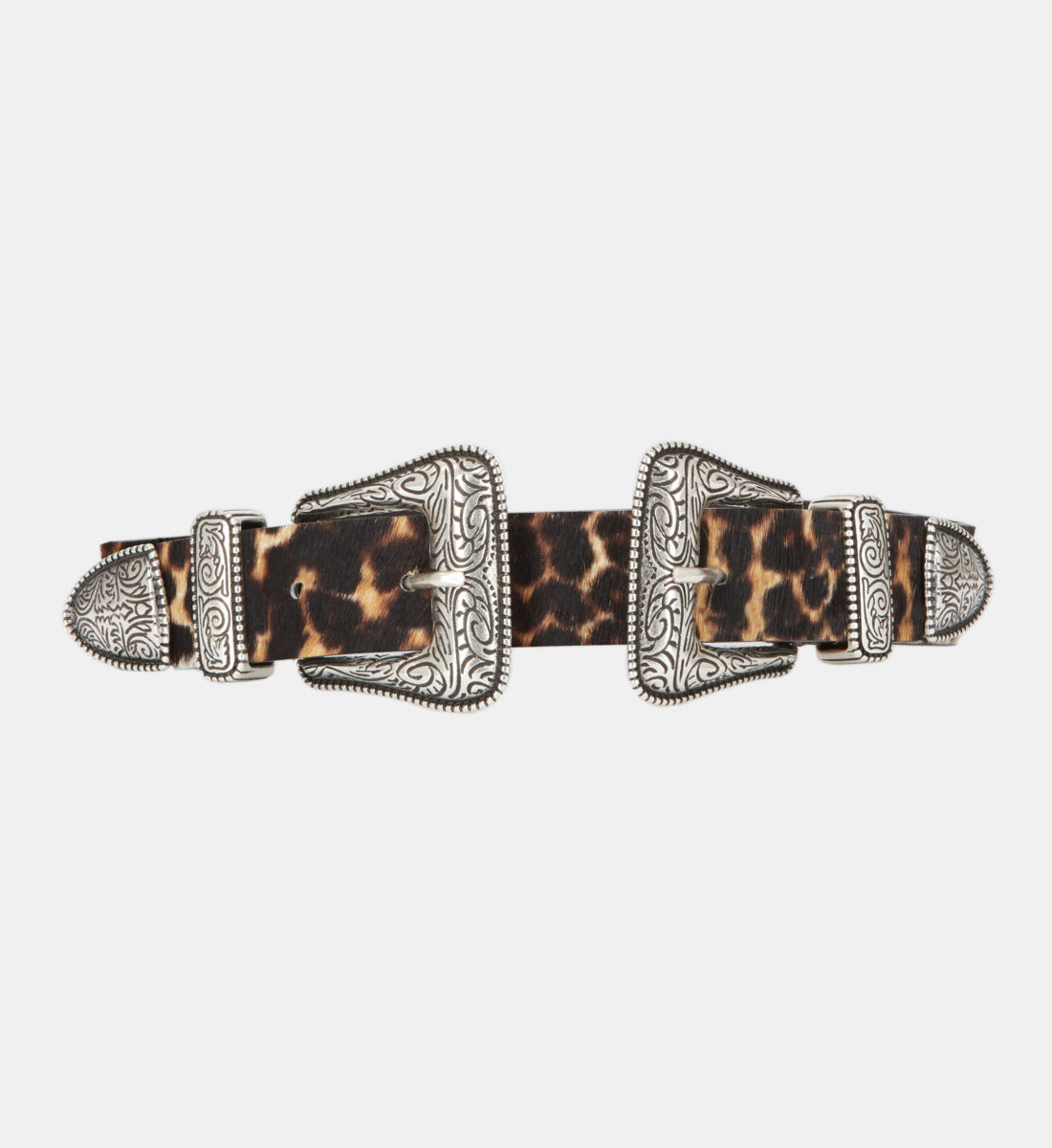 Print Leather Belt | Women | Leopard