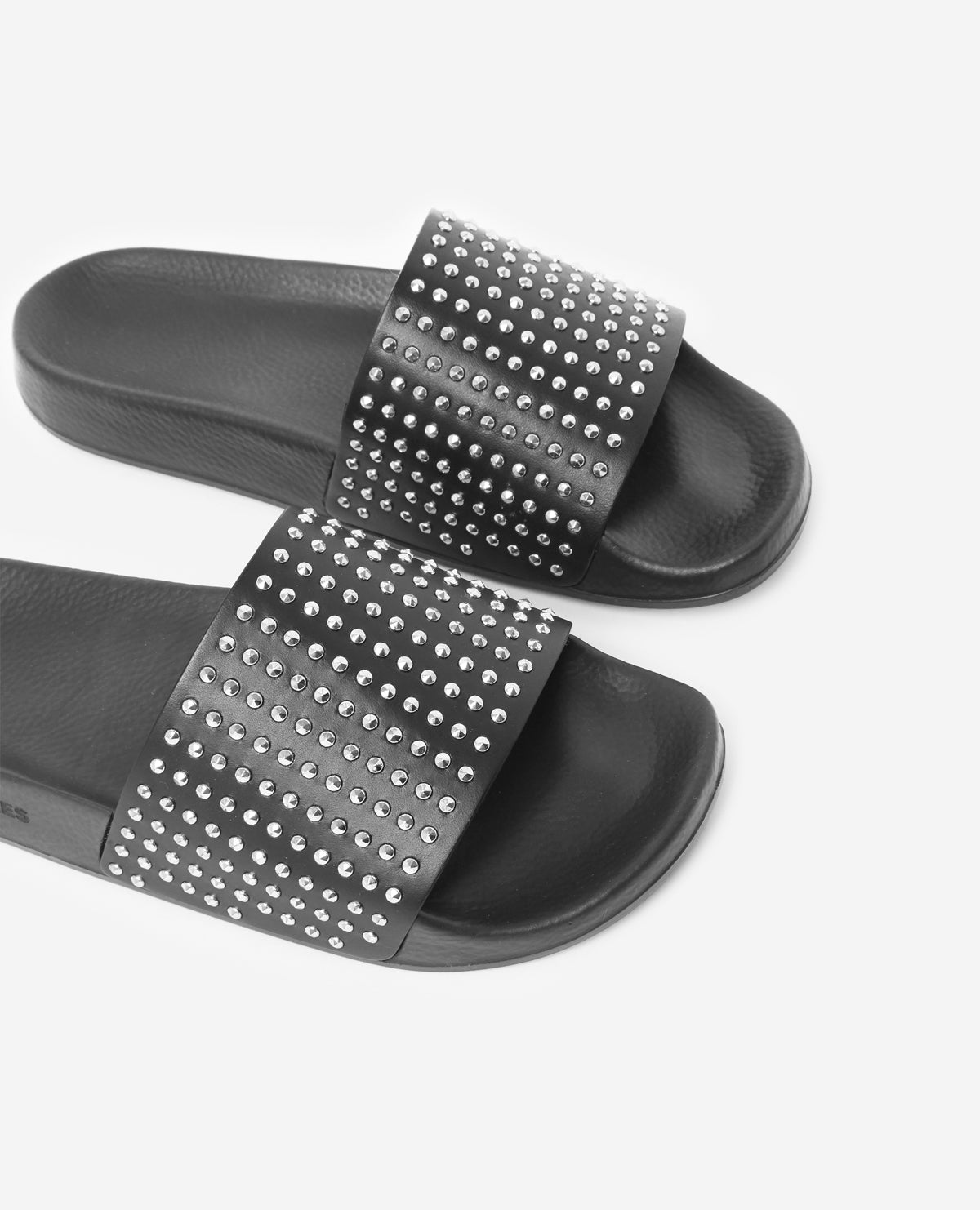 Flat Sandals With Studs | Women | Black