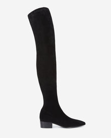 Leather Thigh-High Boots | Women | Black