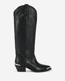 Leather Western Boots | Women | Black