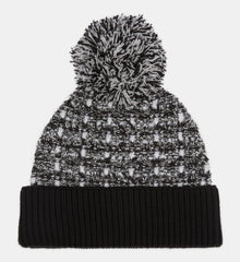 Tweed Sequined Beanie | Women | Black x White