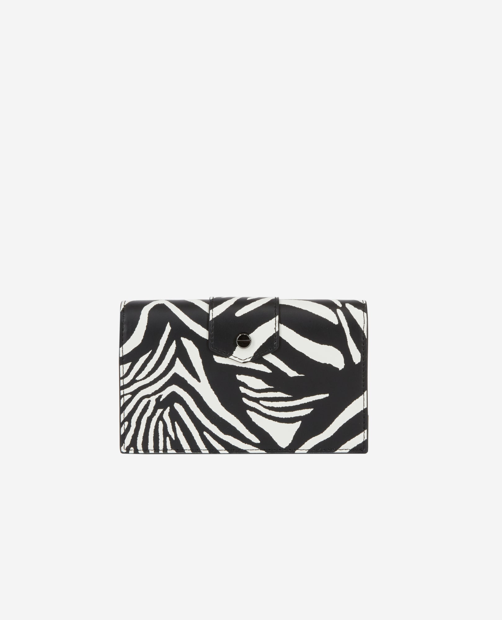 Small Emily Zebra-Print Clutch Bag | Women | Black x White