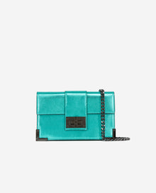 Small Emily Clutch Bag In Leather | Women | Green