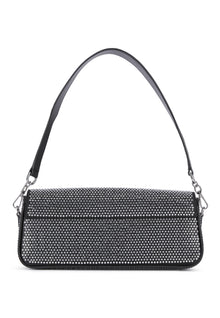 Nylon Rhinestone Clutch Bag | Women | Black