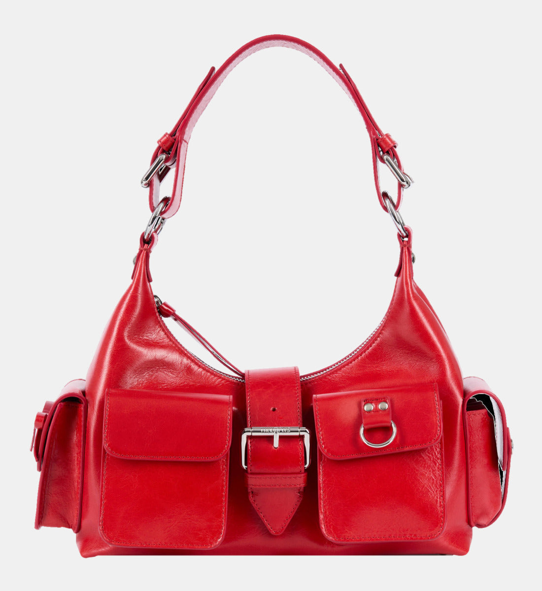 Vintage Treatment Leather Amelia Bag | Women | Red