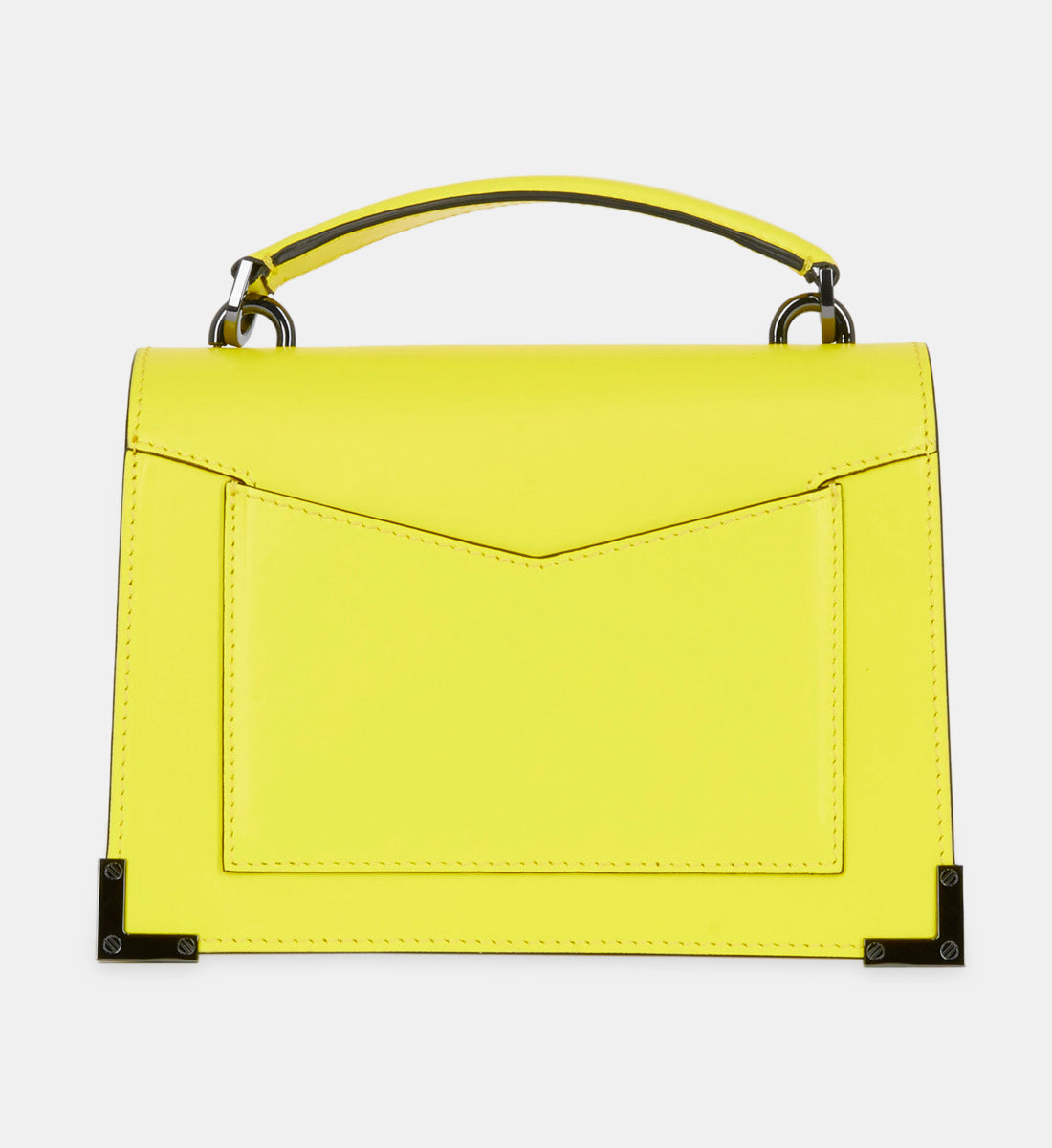 Small Emily Bag In Leather | Women | Yellow Acid