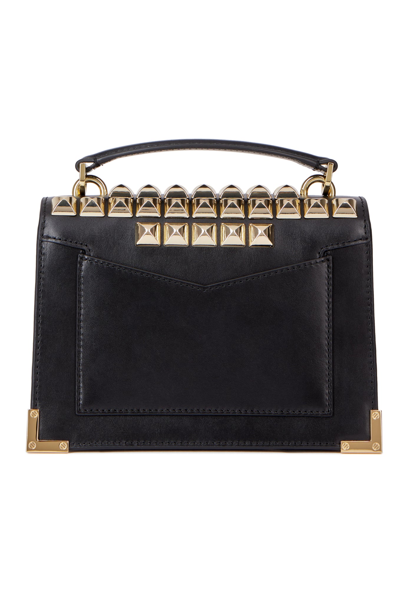 Emily Small Bag In Leather With Spikes | Women | Black