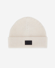 Ribbed Wool Beanie | Women | Ecru