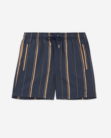 Swim Shorts With Contrasting Logo | Women | Navy Blue