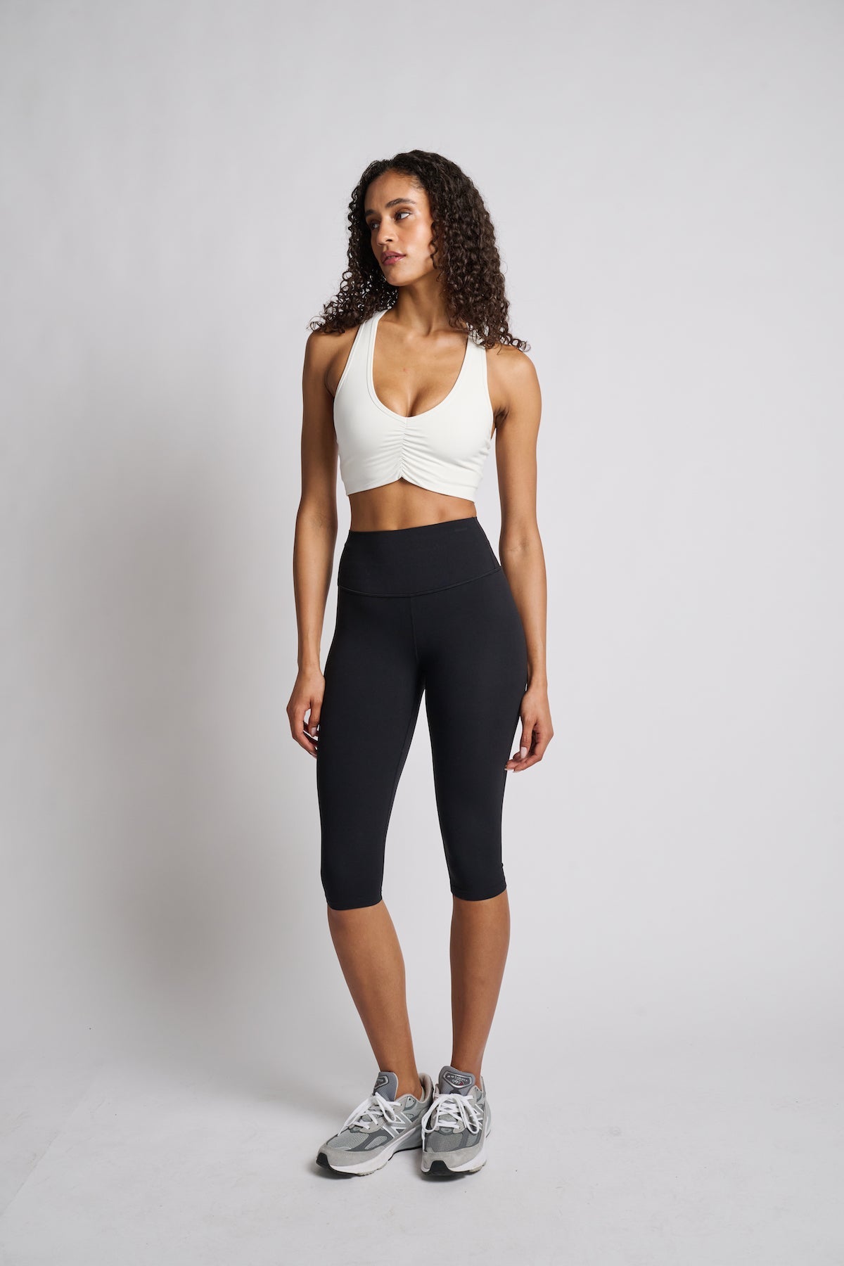 Splits59 | Airweight Bra With Ruching | White
