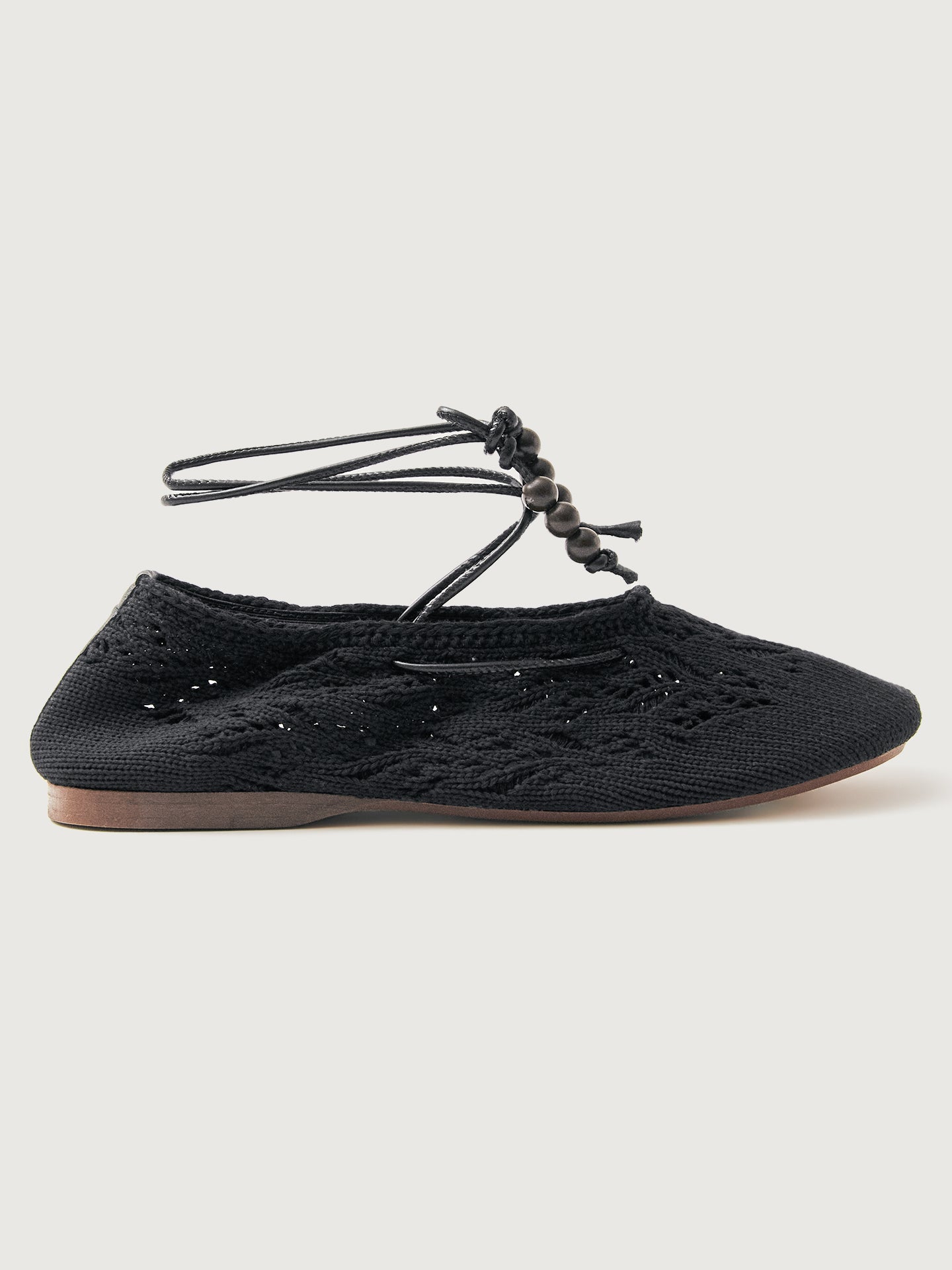 Alohas | Rosemary Crochet Flat | Black