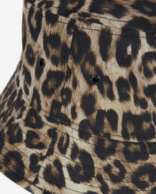 Reversible Bucket Hat With Lining | Women | Black x Leopard